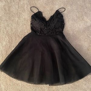 medium black dress! only worn once!